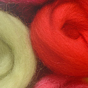 Natural Roving Wool Roving Fiber Felt Crafts Needle Felting 200g (Galatea), Size: 24