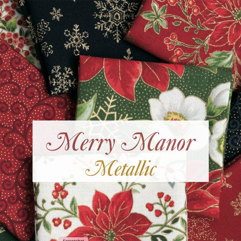  Merry Manor Metallic Jelly Roll 40 2.5-inch Strips Moda Fabrics  33660JRM : Arts, Crafts & Sewing