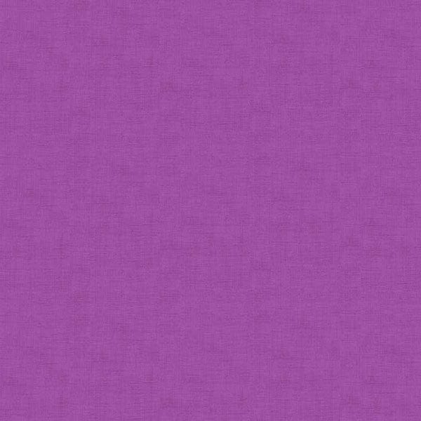 Makower Patchwork Fabric Linen Texture Hyacinth 1473 L4