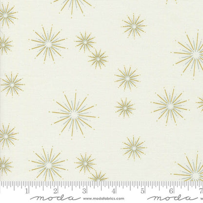 Moda Shimmer Metallic Stars Ivory 1844-11M Ruler Image