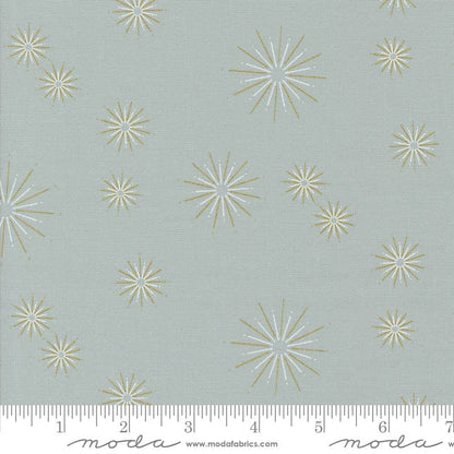 Moda Shimmer Metallic Stars Silver 1844-13M Ruler Image