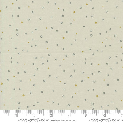 Moda Shimmer Metallic Snowing Dots Ecru 1846-12M Ruler Image