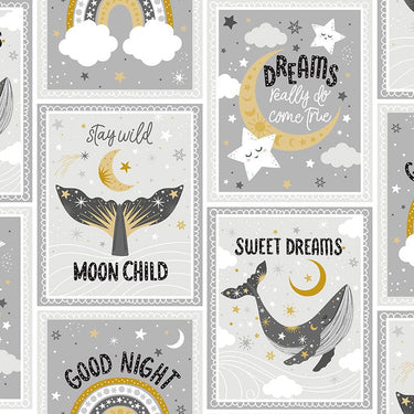 3 Wishes Fabric 3 Wishes Stay Wild Moon Child  - The Sewing Studio for sale UK - The Sewing Studio