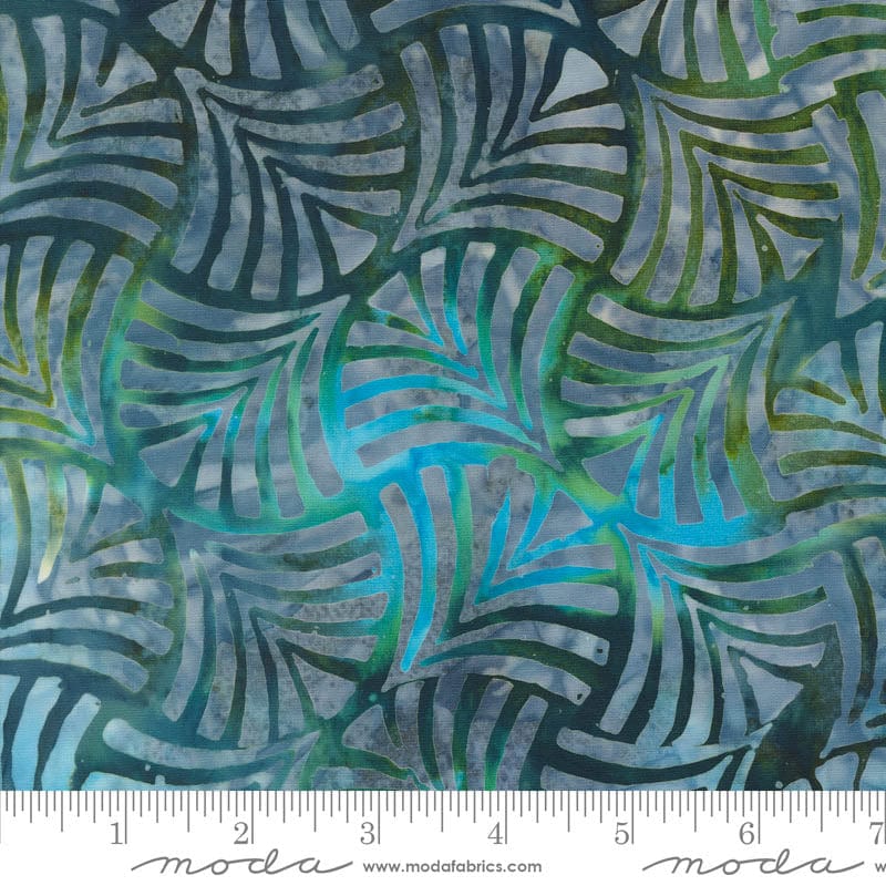 Moda Blue Ridge Batiks Lagoon 4367-27 Ruler Image