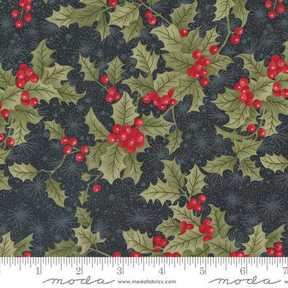 Moda A Christmas Carol Holly Berry Ebony 44352-16 Ruler Image