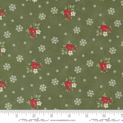 Moda A Christmas Carol Floral Flurries Holly 44355-15 Ruler Image