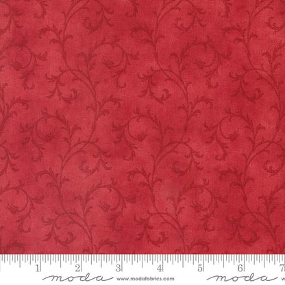 Moda A Christmas Carol Swirl Soiree Crimson 44357-13 Ruler Image