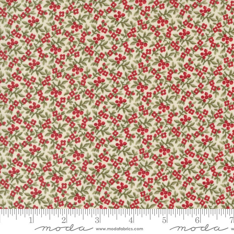 Moda A Christmas Carol Bountiful Berries Snowflake 44359-11 Ruler Image