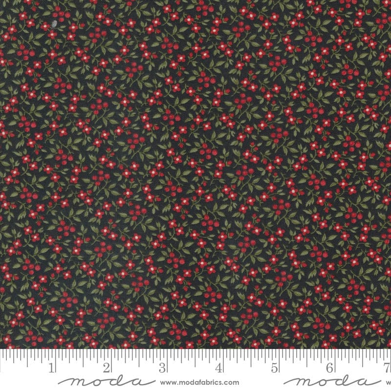 Moda A Christmas Carol Bountiful Berries Ebony 44359-16 Ruler Image