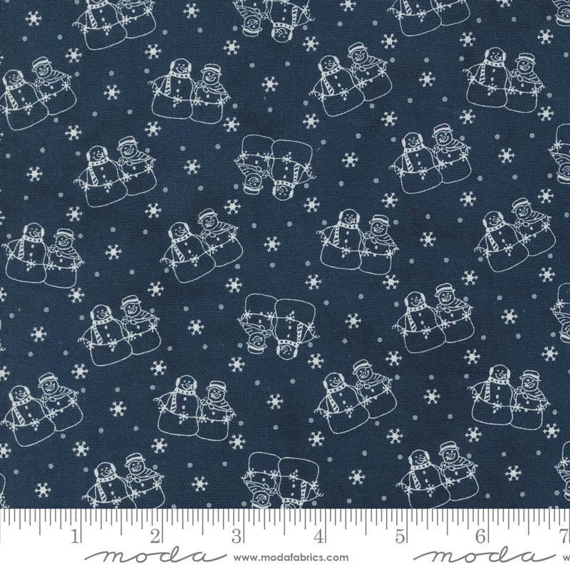 Moda Snowman Gatherings Iv Couple Night Sky 49250-14 Ruler Image