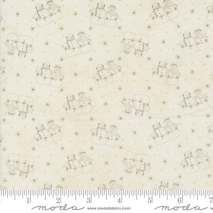 Moda Snowman Gatherings Iv Couple Snow Taupe 49250-15 Ruler Image