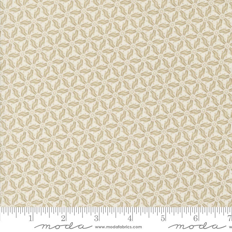 Moda Snowman Gatherings Iv Snow Flower Snow Taupe 49251-16 Ruler Image