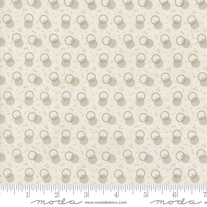 Moda Snowman Gatherings Iv Snowball Shadow Dots Snow Taupe 49253-15 Ruler Image