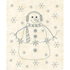 Moda Snowman Gatherings Iv Fabric Panel Snow 49258-11 Ruler Image