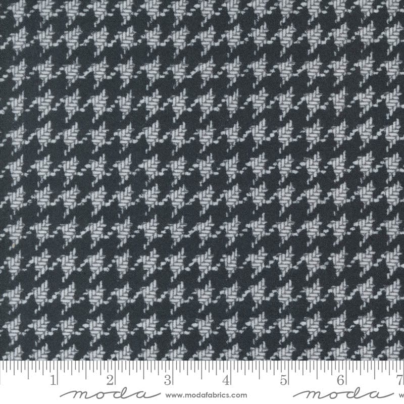 Moda Farmhouse Flannels Iii Houndstooth Black 49270-16F Ruler Image