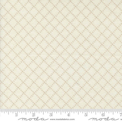 Moda Farmhouse Flannels Iii Diamond Grid Cream 49271-11F Ruler Image