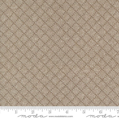 Moda Farmhouse Flannels Iii Diamond Grid Cocoa 49271-13F Ruler Image