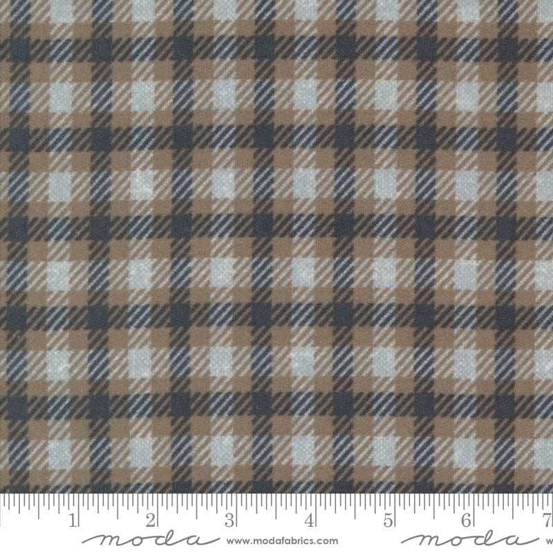 Moda Farmhouse Flannels Iii Square Plaid Pewter 49273-14F Ruler Image