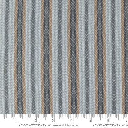 Moda Farmhouse Flannels Iii Blanket Stripe Pewter 49275-14F Ruler Image