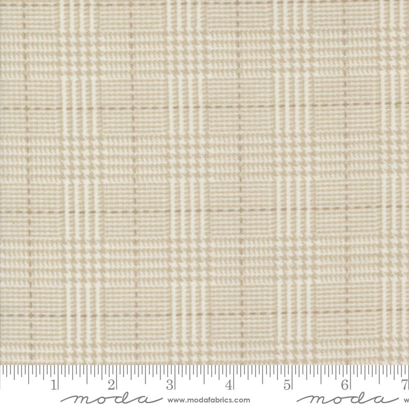 Moda Farmhouse Flannels Iii Box Check Cream 49277-11F Ruler Image