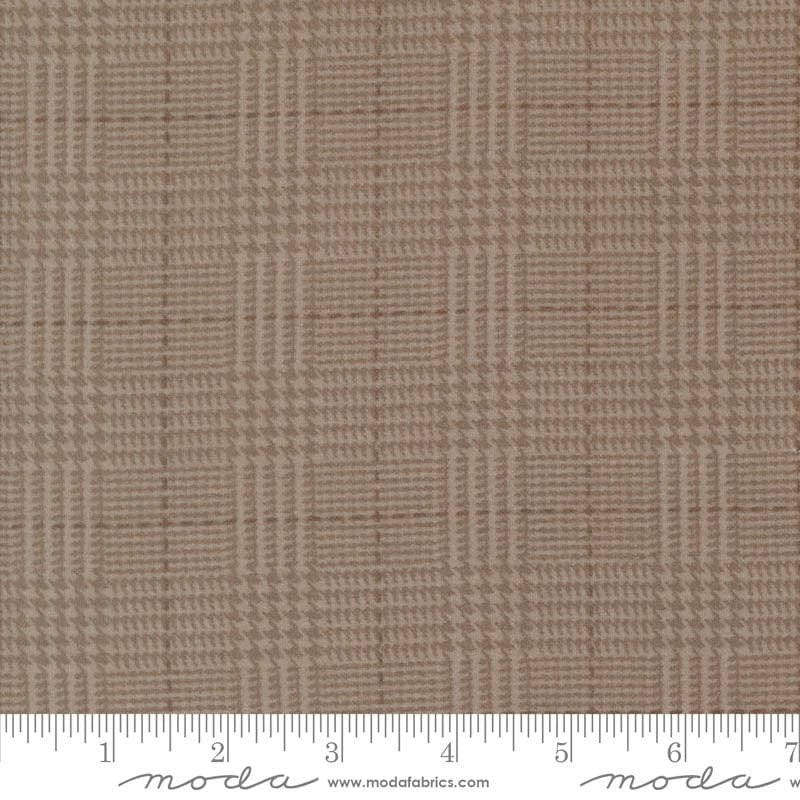 Moda Farmhouse Flannels Iii Box Check Cocoa 49277-13F Ruler Image