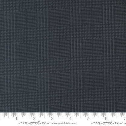 Moda Farmhouse Flannels Iii Box Check Black 49277-16F Ruler Image