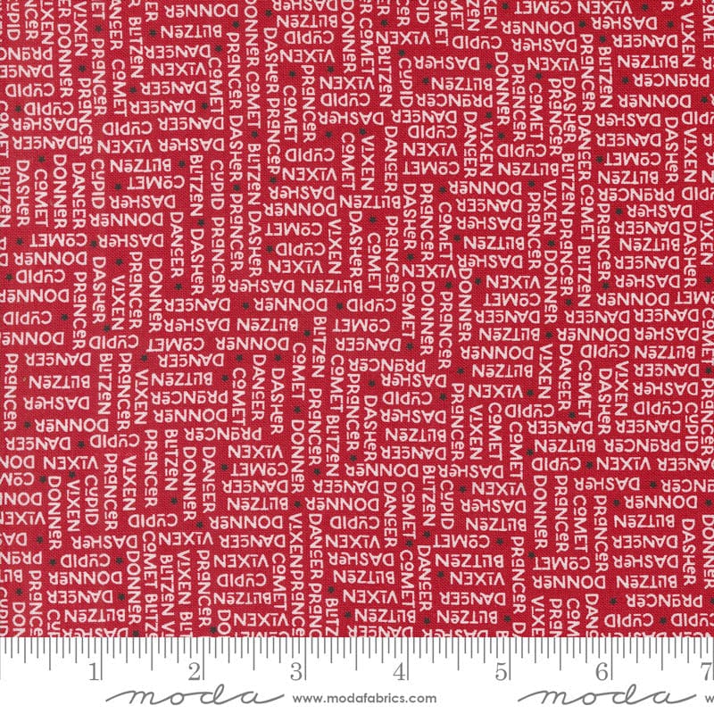 Moda On Dasher The Herd Red 55663-12 Ruler Image