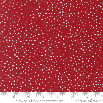 Moda On Dasher Snowballs Red 55665-12 Ruler Image