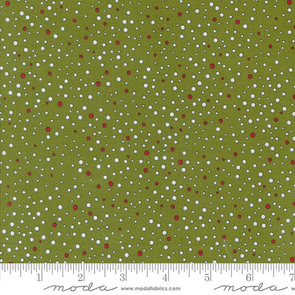 Moda On Dasher Snowballs Pine 55665-13 Ruler Image