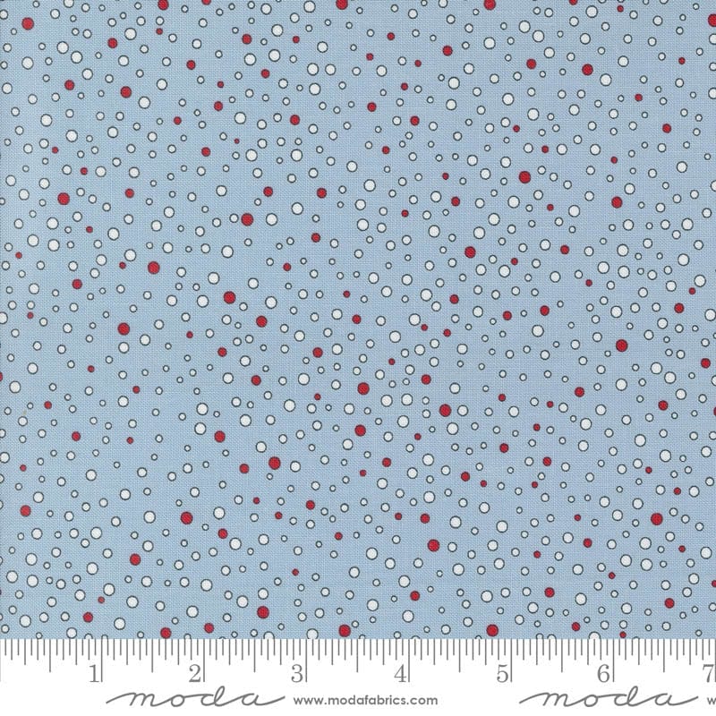 Moda On Dasher Snowballs Frost 55665-14 Ruler Image