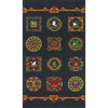 Moda Twelve Days Fabric Panel Onyx 6955-19 Ruler Image