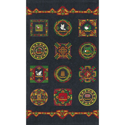 Moda Twelve Days Fabric Panel Onyx 6955-19 Ruler Image