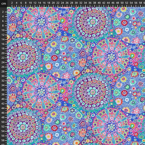 Kaffe Fassett Fabric Millefiore Aqua