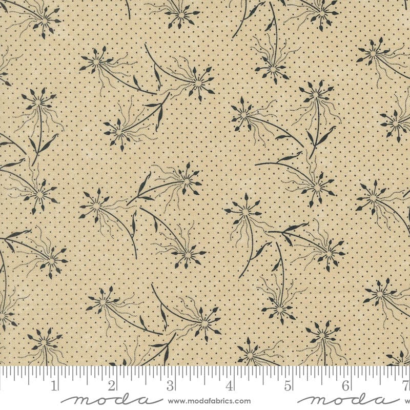 Moda Blackbirds Nest Dandelions Tan 9750-11 Ruler Image