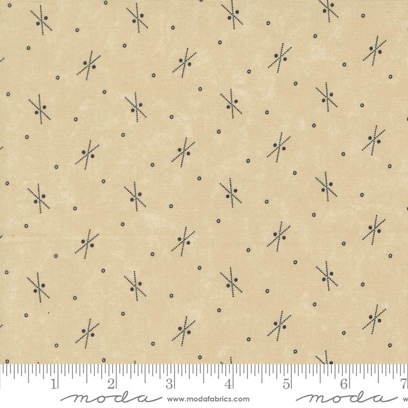 Moda Blackbirds Nest Twigs And Stones Tan 9753-11 Ruler Image