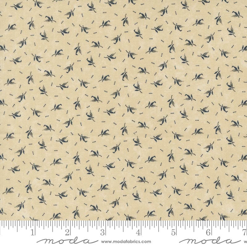 Moda Blackbirds Nest Feathers Tan 9754-11 Ruler Image