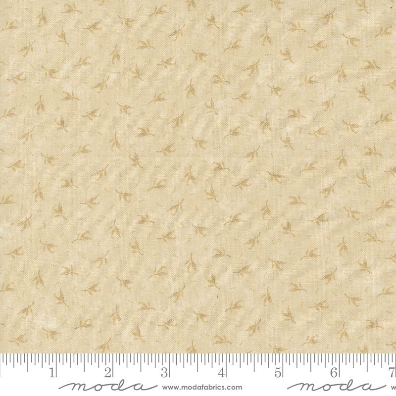 Moda Blackbirds Nest Feathers Tan Tonal 9754-21 Ruler Image