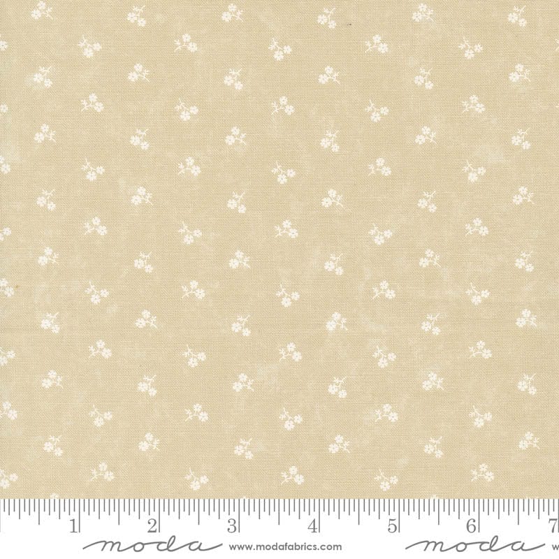 Moda Blackbirds Nest Petite Petals Tan Tonal 9755-21 Ruler Image