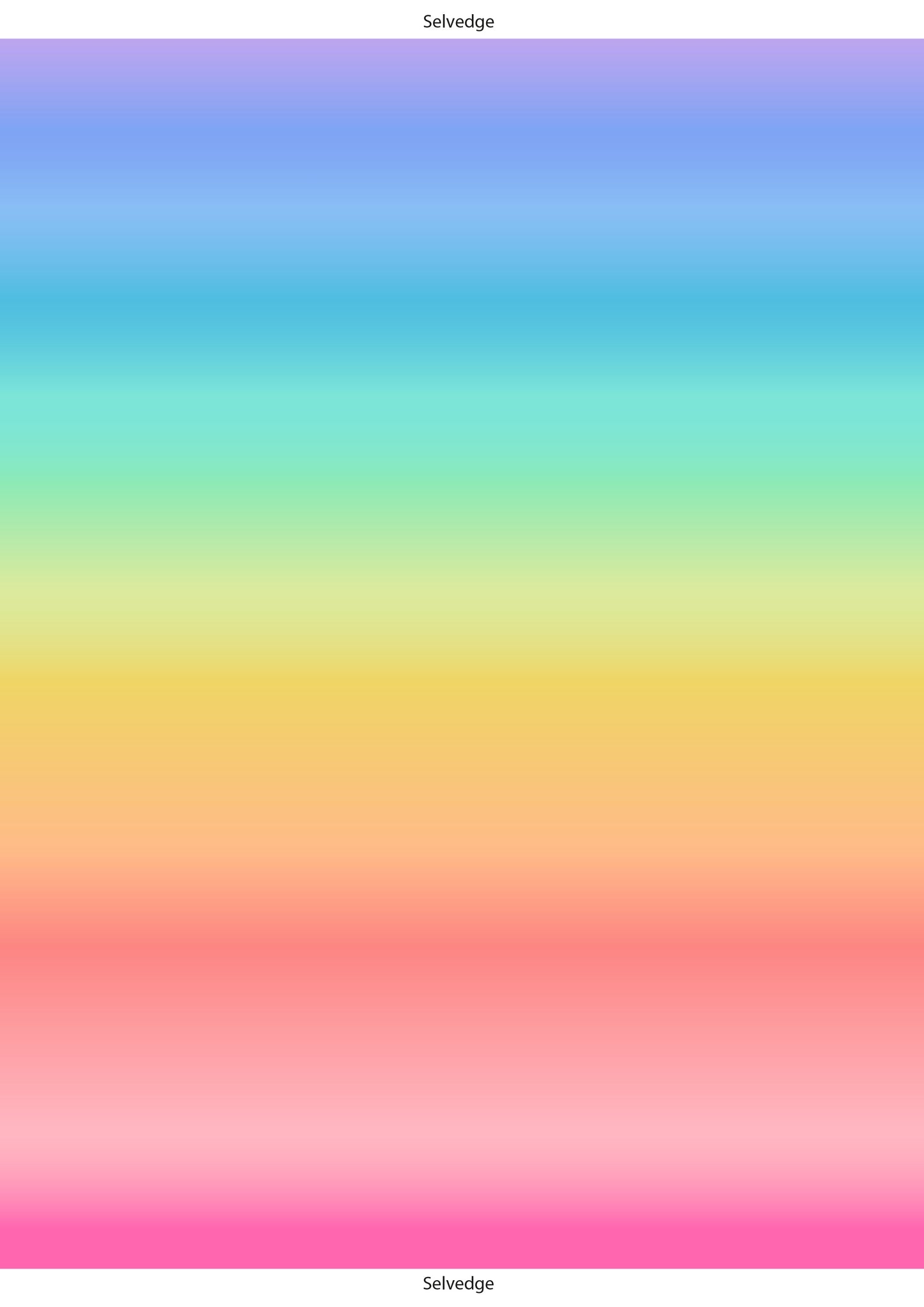 Lewis And Irene Fabric Ombre Pastel Rainbow A444.2 Original