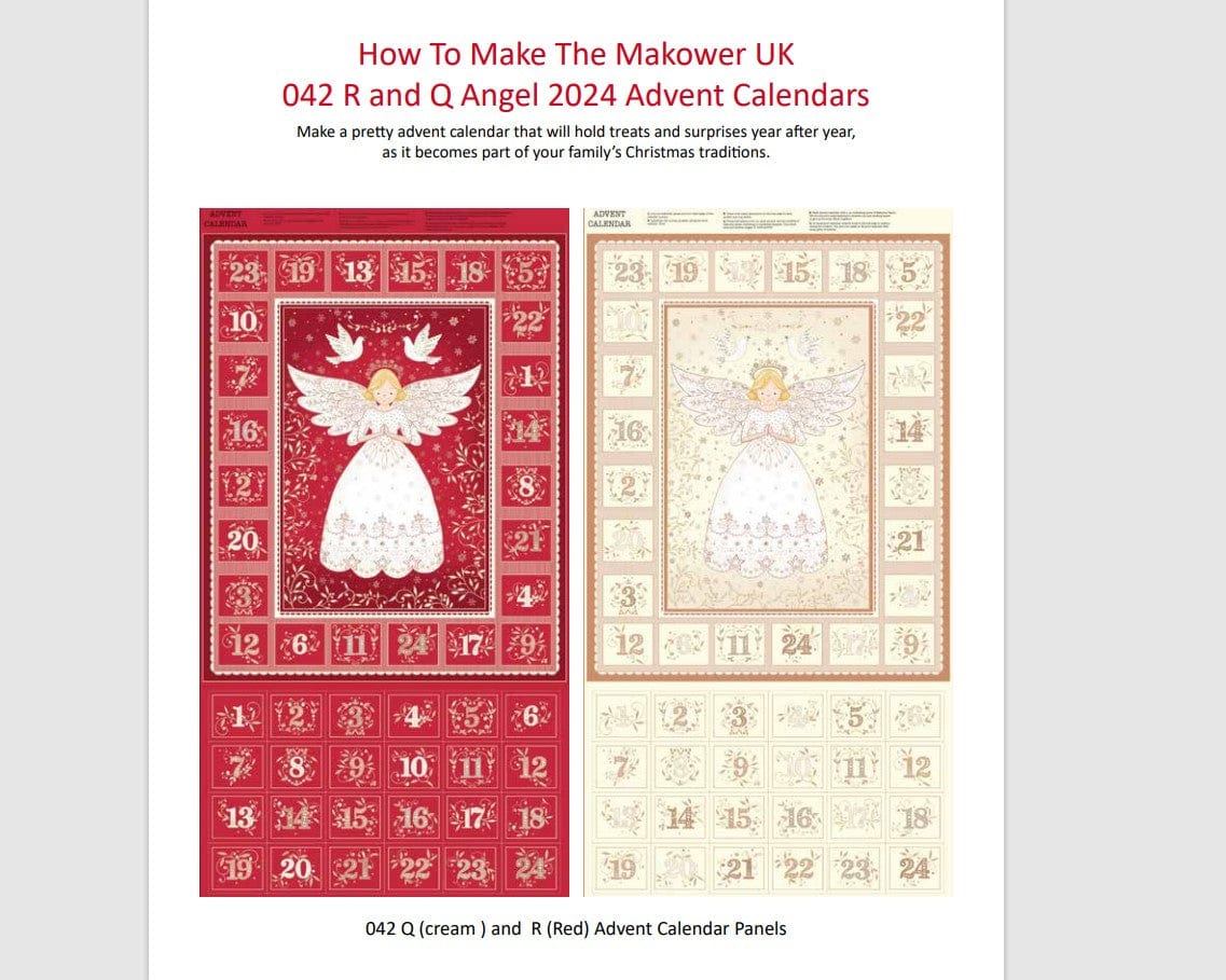 Free How to Make Makower Angel 2024 Advent Calendar