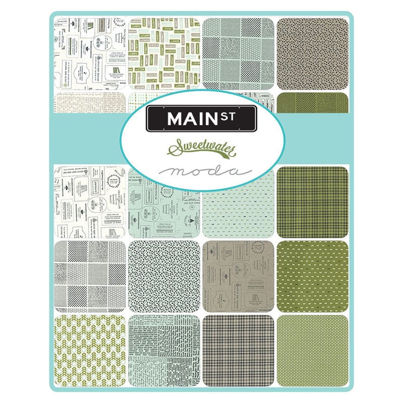 Moda Fabric Main Street Jelly Roll 55640JR assortment