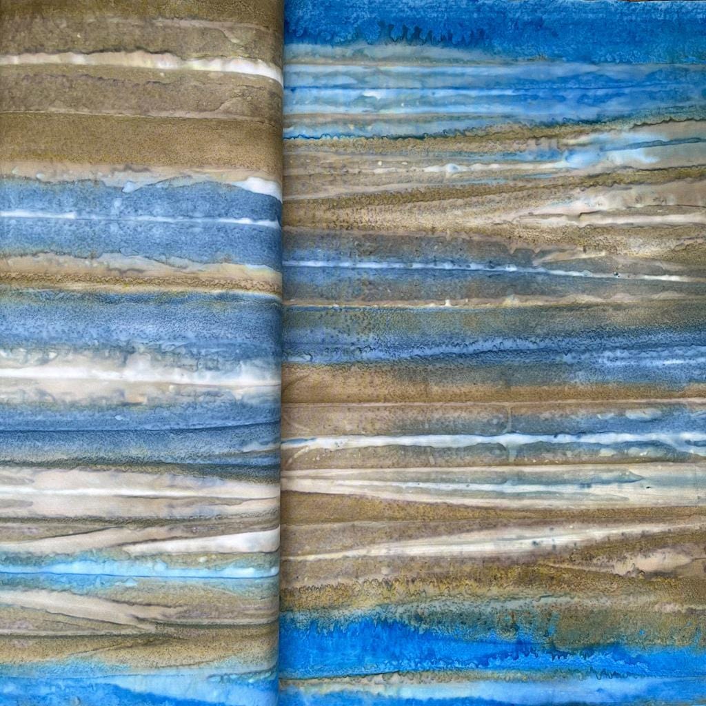 Batik Landscape Fabric Crashing Waves WTD22