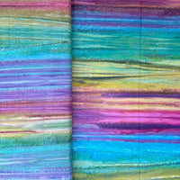 Batik Landscape Fabric Rainbow Glitch WTD25