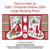 Free How to Make Makower Christmas Wishes Stocking Panel