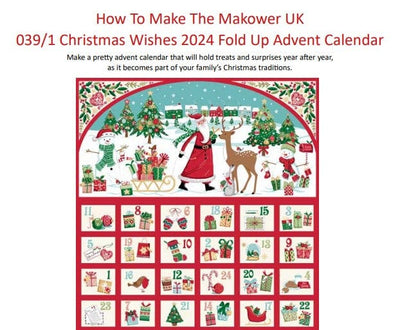 Free How to Make Makower Christmas Wishes Fold up Advent Calendar