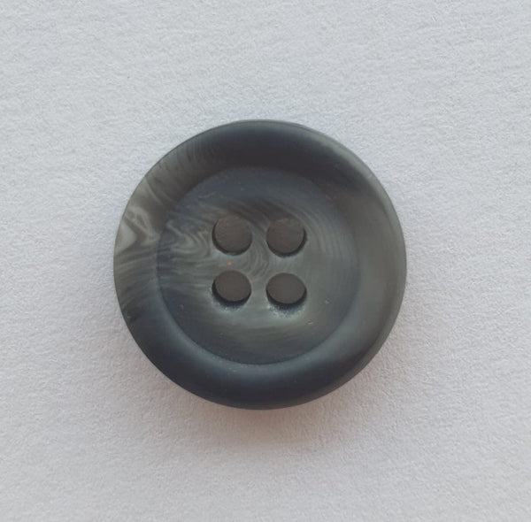 Wood Effect Grey Button 15mm