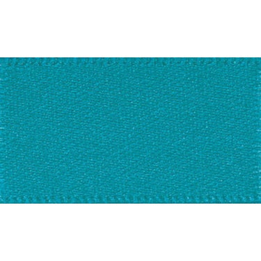 Double Faced Satin Ribbon Malibu Blue: 15mm wide. Price per metre.
