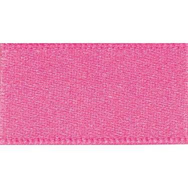 Double Faced Satin Ribbon Hot Pink: 7mm wide. Price per metre.