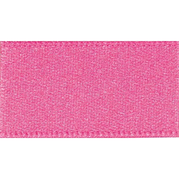 Double Faced Satin Ribbon Hot Pink: 25mm Wide. Price per metre.