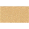 Double Faced Satin Ribbon Honey Gold: 7mm wide. Price per metre.